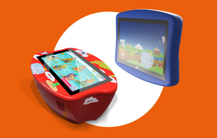 Mesa y pantalla interactiva para niños multiCLASS Kids Table y multiCLASS Kids Pad